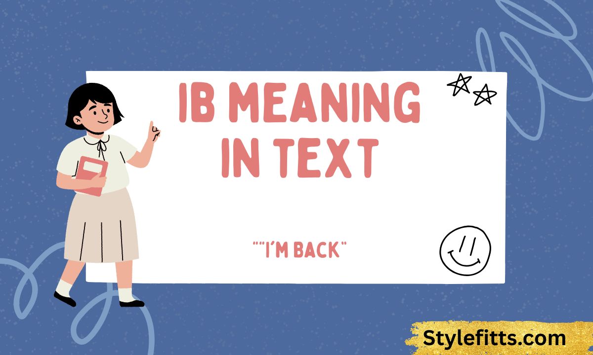 ib meaning in text