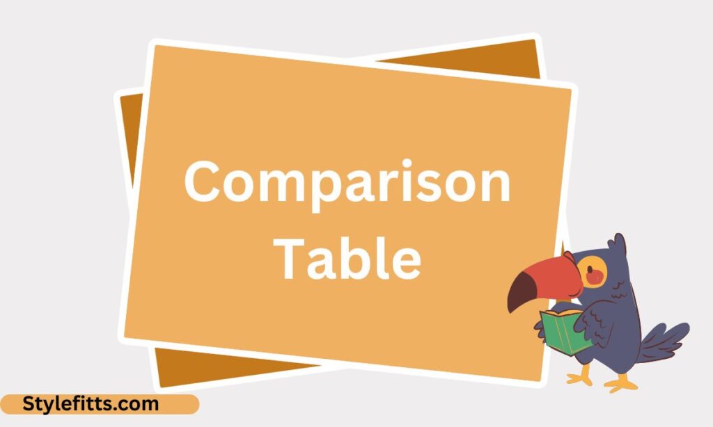 Comparison Table