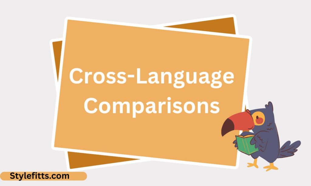 Cross-Language Comparisons (1)