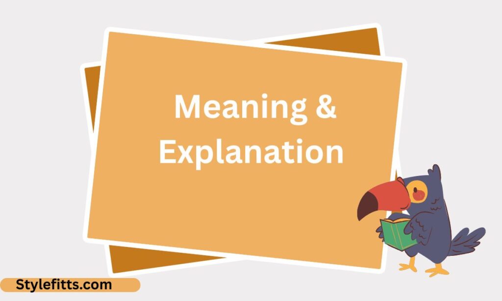 _Meaning & Explanation