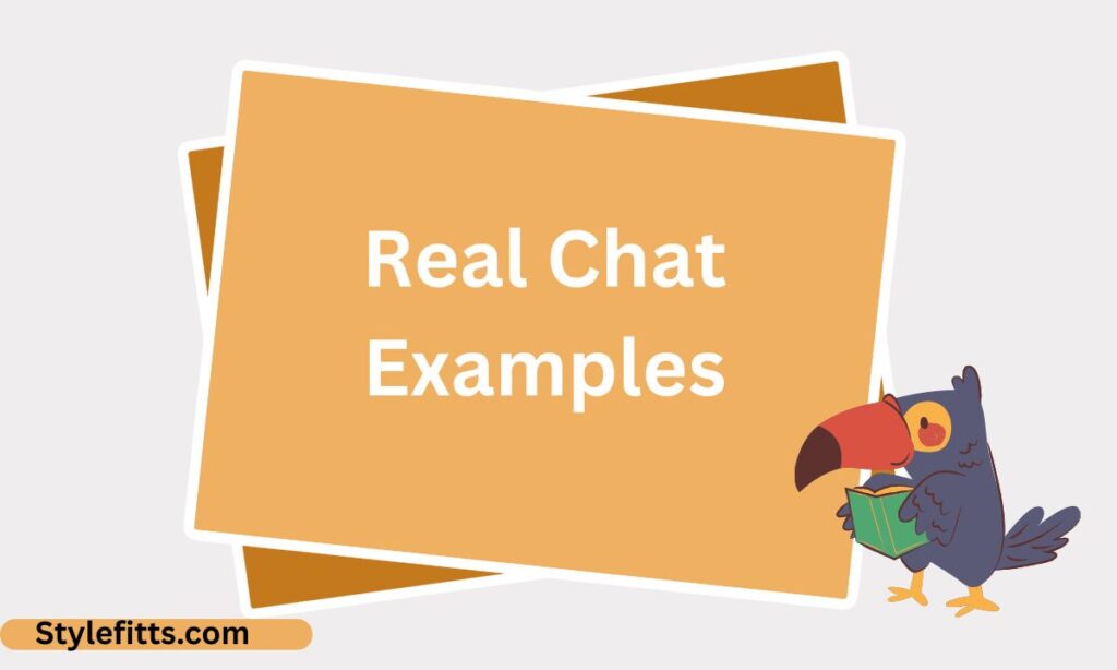 Real Chat Examples