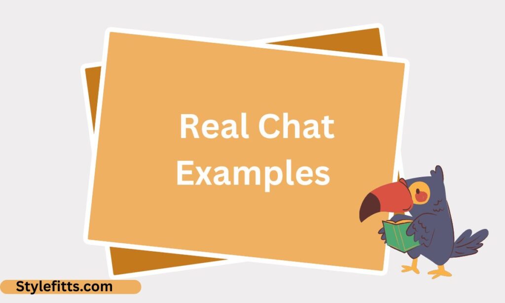 _Real Chat Examples