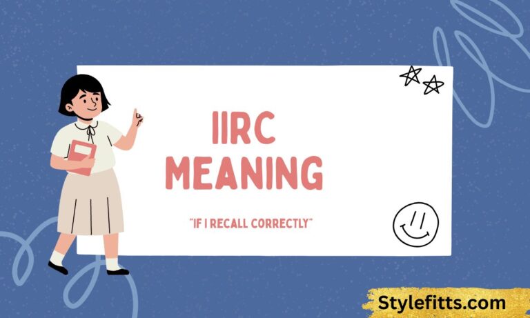IIRC Meaning