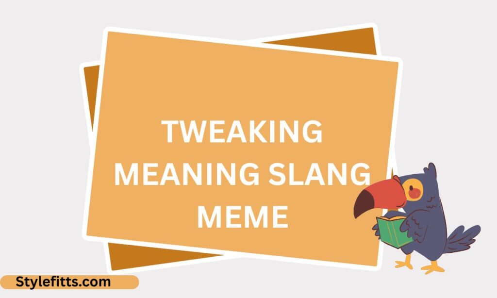 Tweaking meaning slang meme
