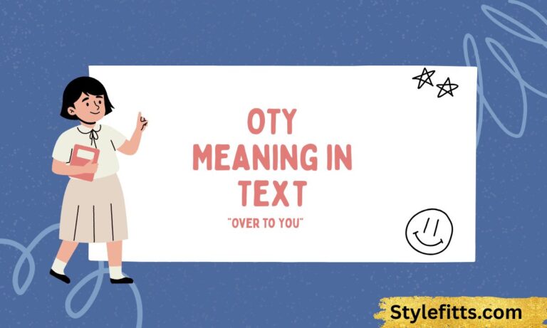 OTY Meaning in Text