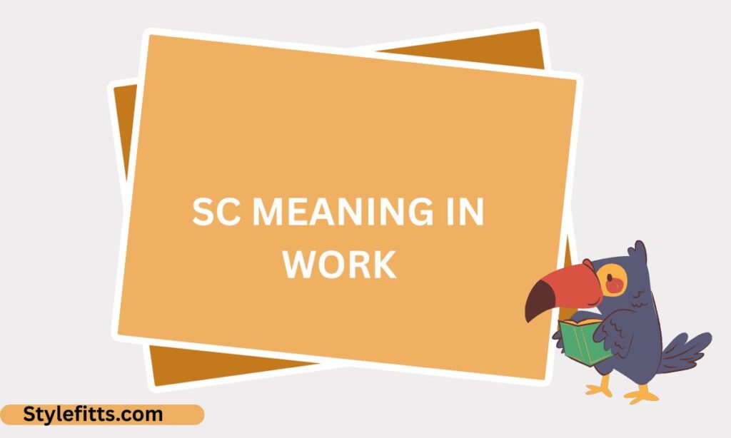 Sc meaning in work